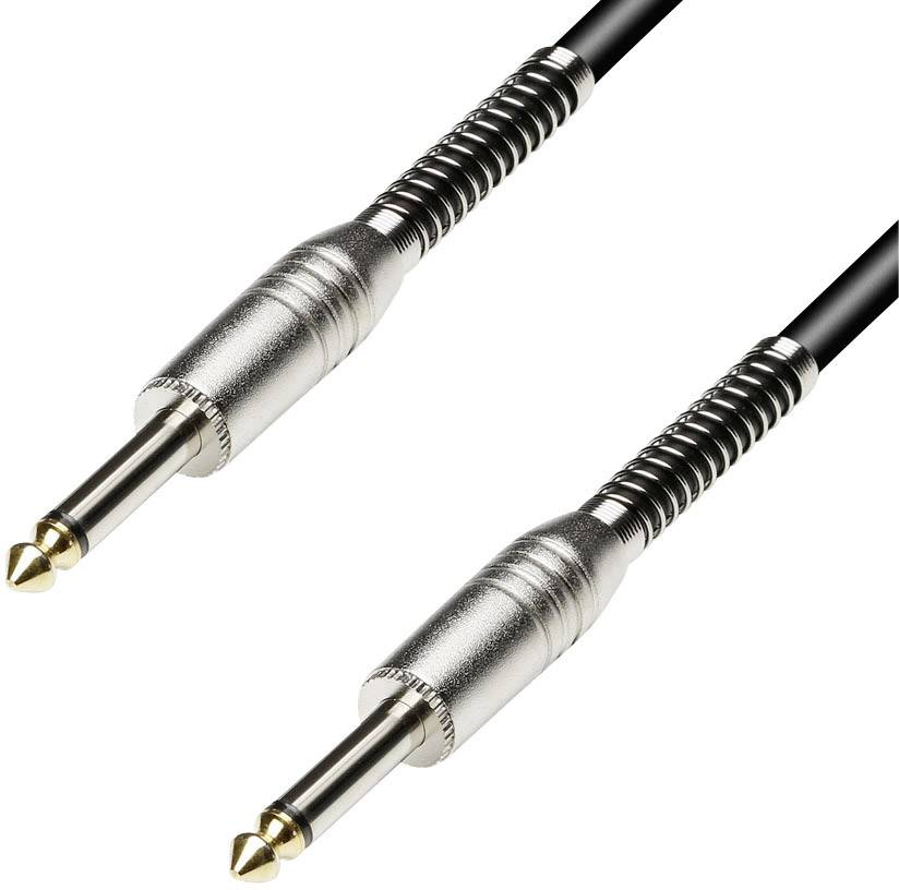 Paccs Klinken Kabel [1x Klinkenstecker 6.35 mm - 1x Klinkenstecker 6.35 mm] 20.00 m Schwarz