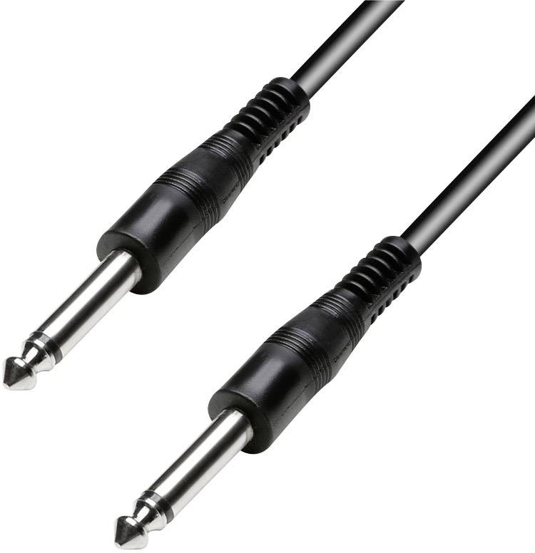 Paccs HIC52BK060SD Instrumenten Kabel [1x Klinkenstecker 6.35 mm - 1x Klinkenstecker 6.35 mm] 6.00 m Schwarz
