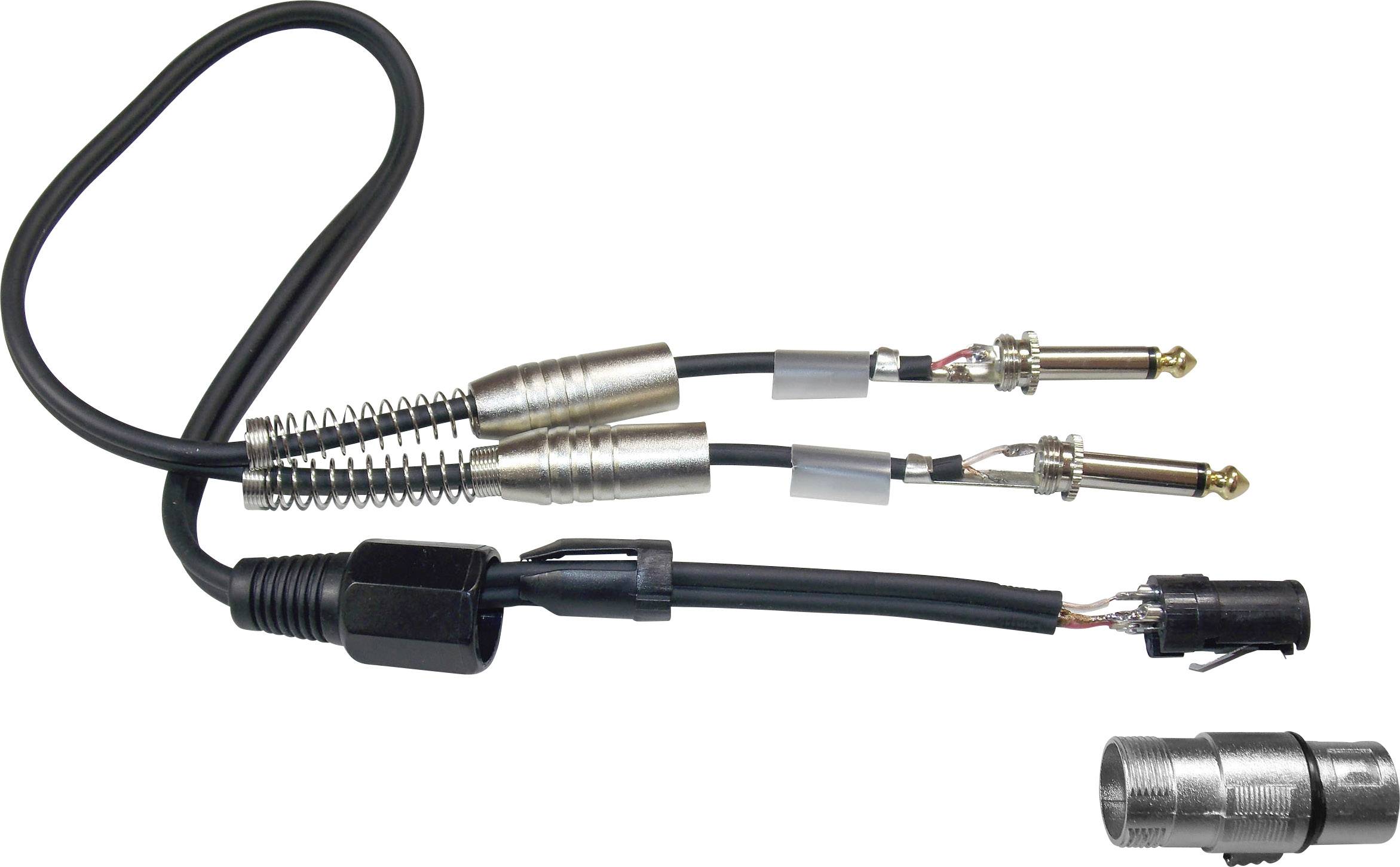 Paccs Audio Adapterkabel [2x Klinkenstecker 6.35mm - 1x XLR-Buchse] 0.60m Schwarz