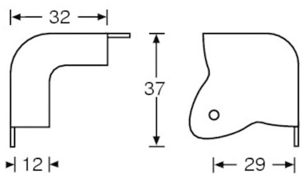 Adam Hall 4023 Lautsprecher-Ecke Stahl