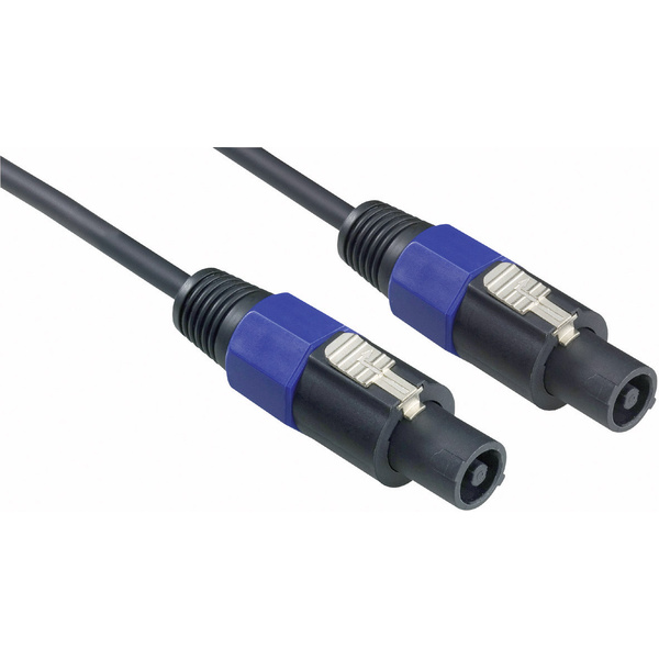 Câble haut-parleur Paccs HSC50BK050GD SPK/SPK 2 x 1.5 mm² 5.00 m noir
