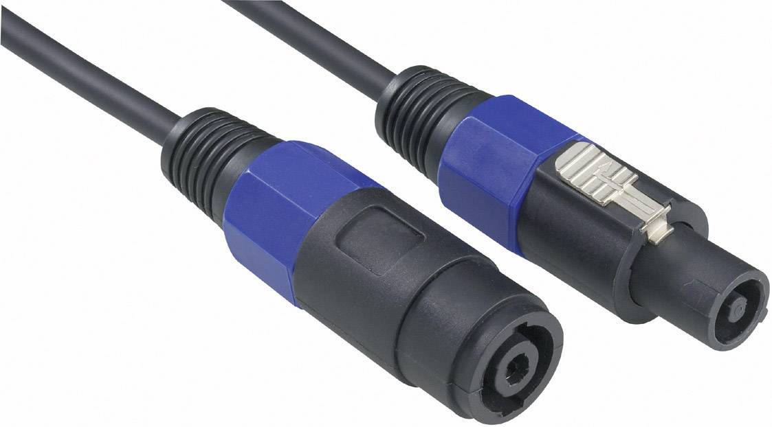 Paccs Lautsprecher Verlängerungskabel [1x Typ SPK-Stecker - 1x Typ SPK-Buchse] 2 x 1.5mm² 5.00m Schwarz