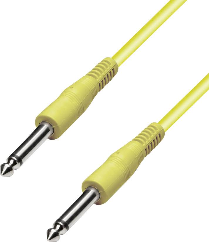 Paccs HIC52YE040SD Instrumenten Kabel [1x Klinkenstecker 6.35 mm - 1x Klinkenstecker 6.35 mm] 4.00 m Gelb
