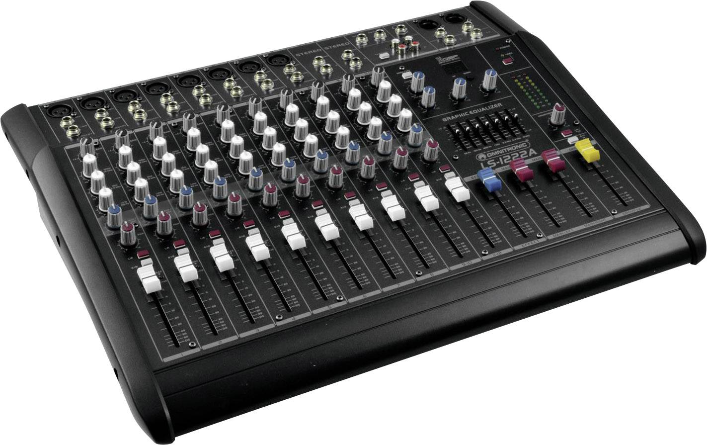 Omnitronic LS-1222A 2x 300 W Powermixer Kanäle:12