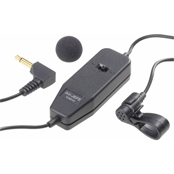 Renkforce TCM-141 Ansteck Sprach-Mikrofon Übertragungsart:Kabelgebunden inkl. Klammer, inkl. Windschutz