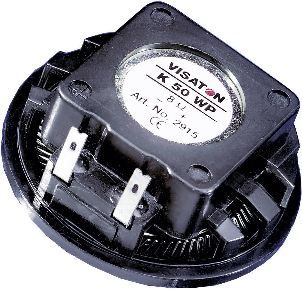 Visaton K 50 WP - 8 Ohm 2 Zoll 5cm Kleinlautsprecher 2W 8Ω Schwarz Kunststoff-Membran, Feuchtigkeitsbeständig, UV-beständig