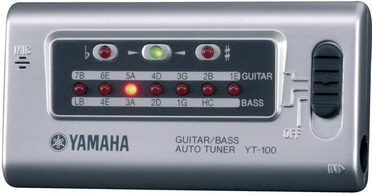 Yamaha YT-100 Gitarrenstimmgerät Silber