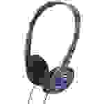 Panasonic RP-HT010 On Ear Kopfhörer kabelgebunden Schwarz, Blau Leichtbügel