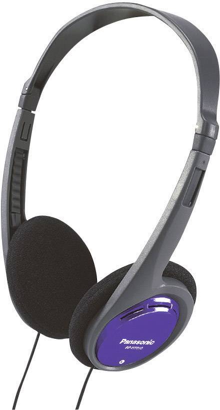 Panasonic RP-HT010 On Ear Kopfhörer kabelgebunden Schwarz, Blau Leichtbügel