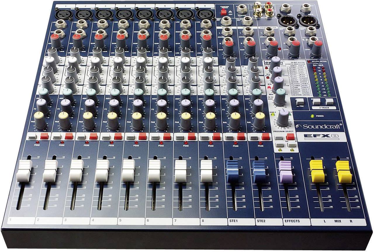 SoundCraft EFX8 Konsolen-Mischpult Anzahl Kanäle:8