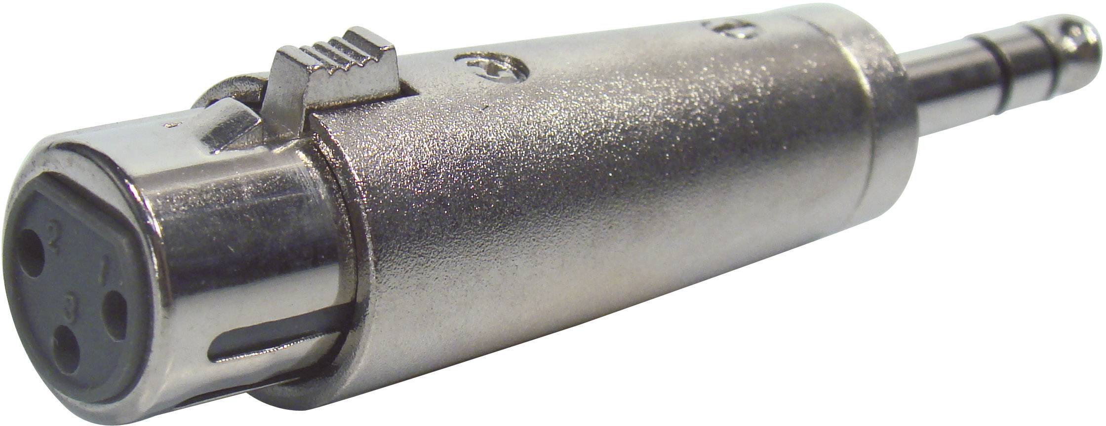 Paccs Audio Adapter [1x Klinkenstecker 6.35mm - 1x XLR-Buchse] Silber