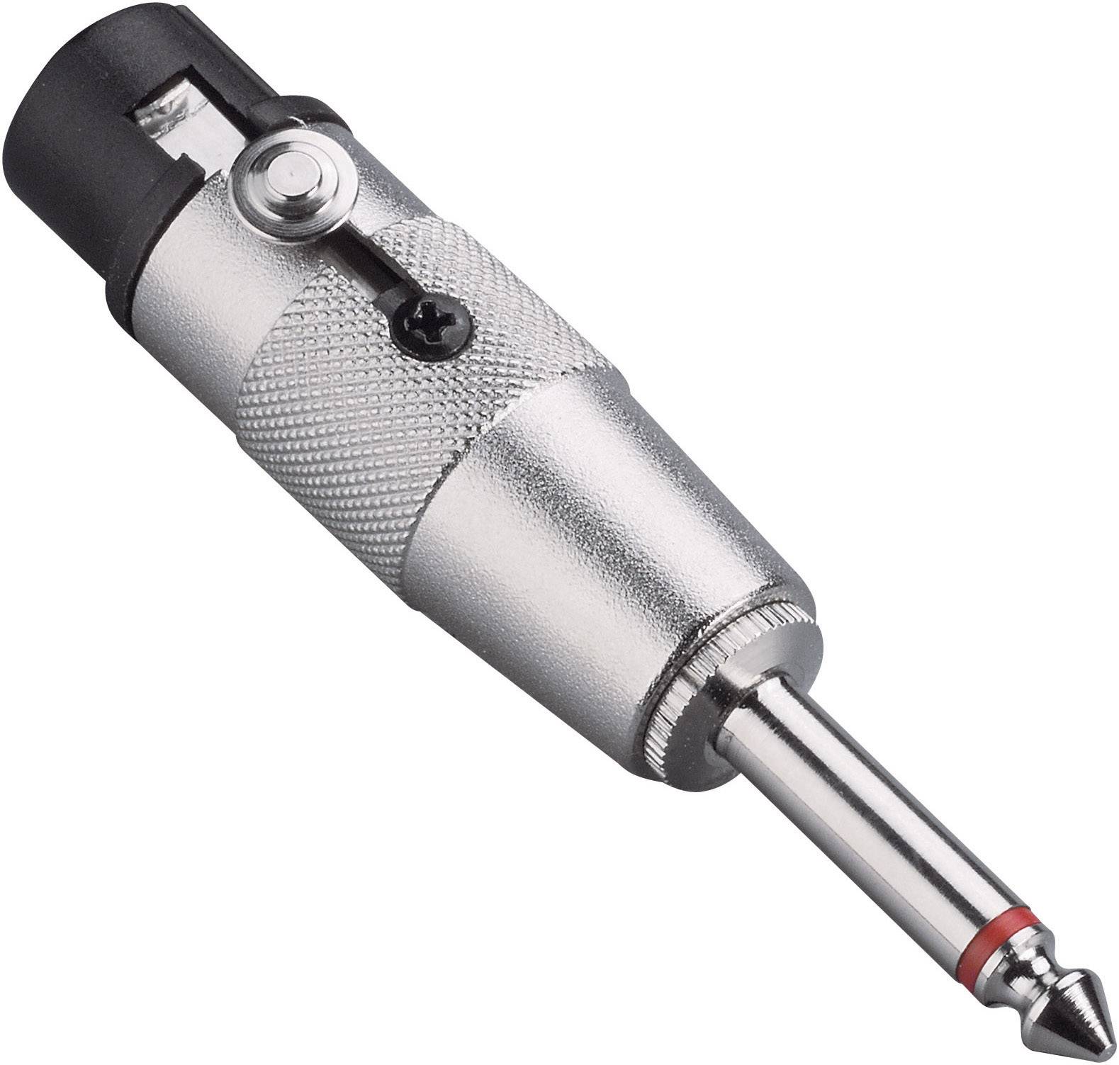 Paccs Audio Adapter [1x Klinkenstecker 6.35 mm - 1x XLR-Buchse] Silber