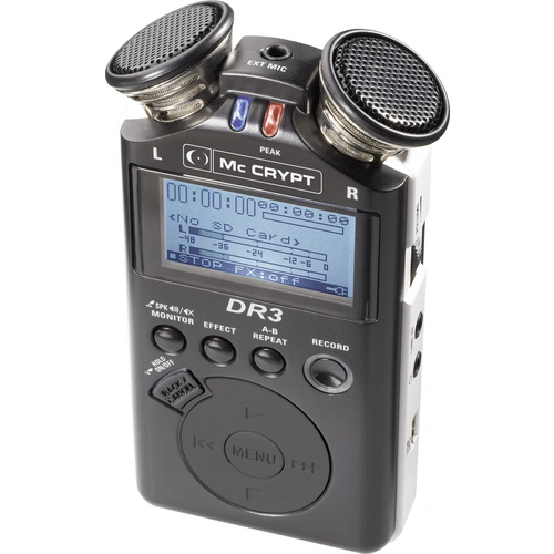 Redcoder Mc Mc Crypt DR3 Mobiler Audio-Recorder Schwarz | » Freue dich auf voelkner