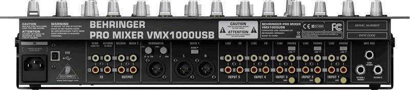 Behringer VMX1000 USB DJ Mixer 19 Zoll Einbau