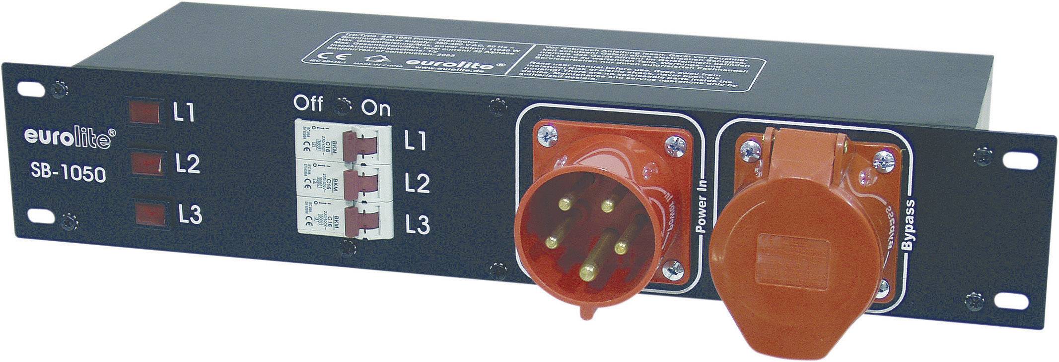 Eurolite SB-1050 19 Zoll Stromverteiler 6fach 2 HE