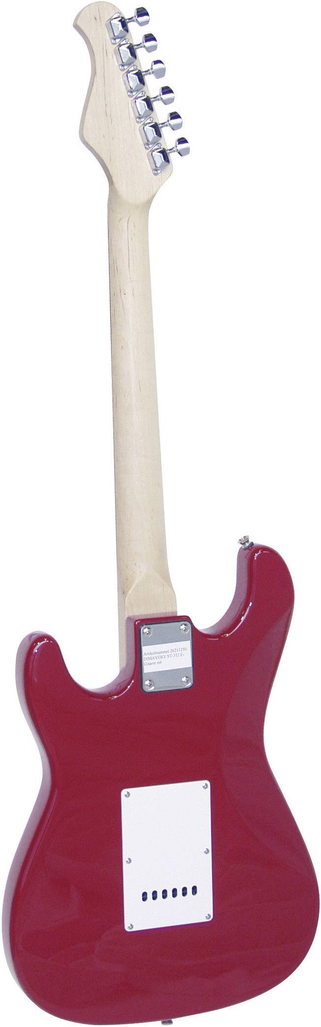 MSA Musikinstrumente ST-6 E-Gitarre Rot