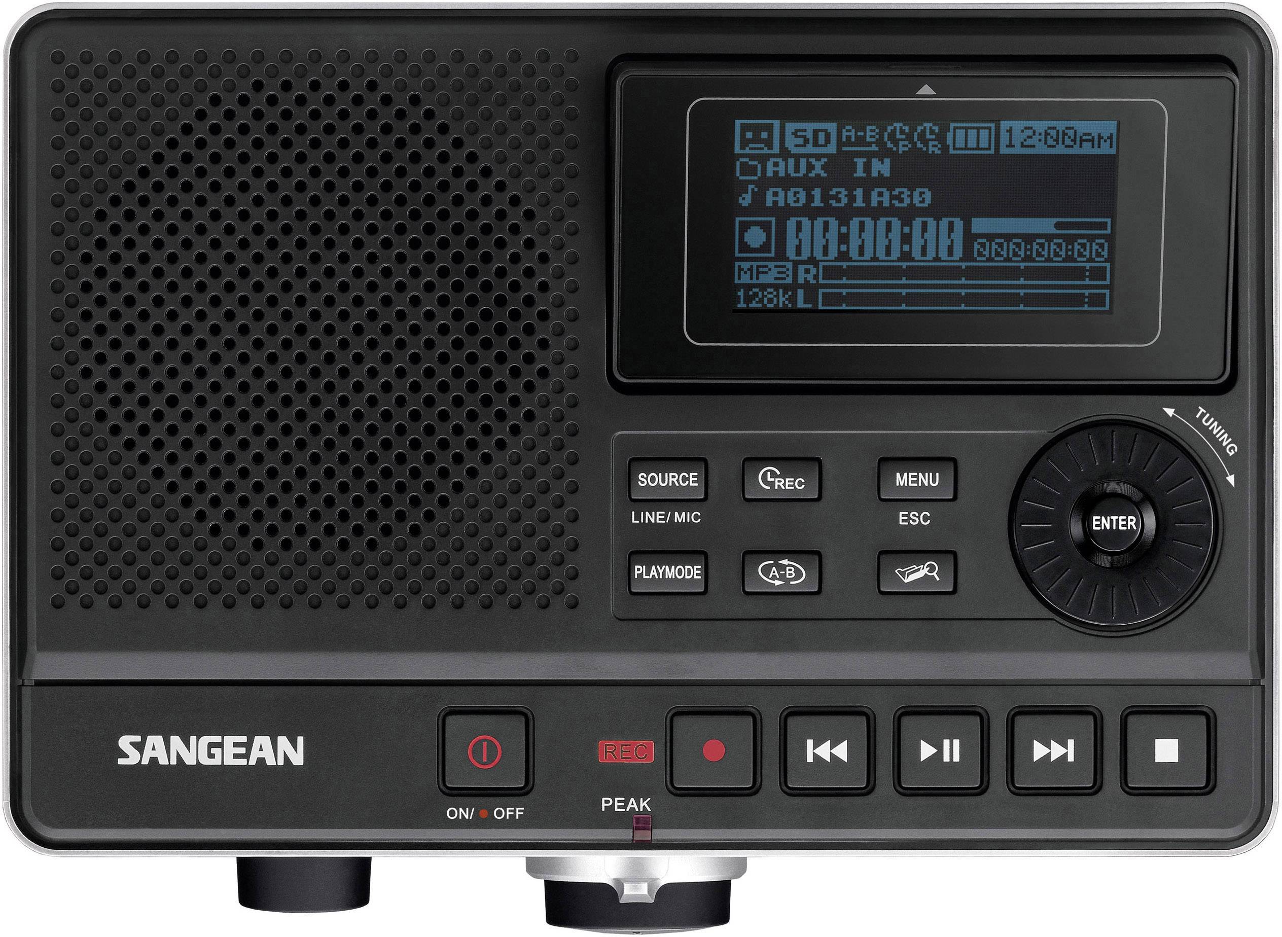 Sangean DAR-101 Audio-Recorder Schwarz