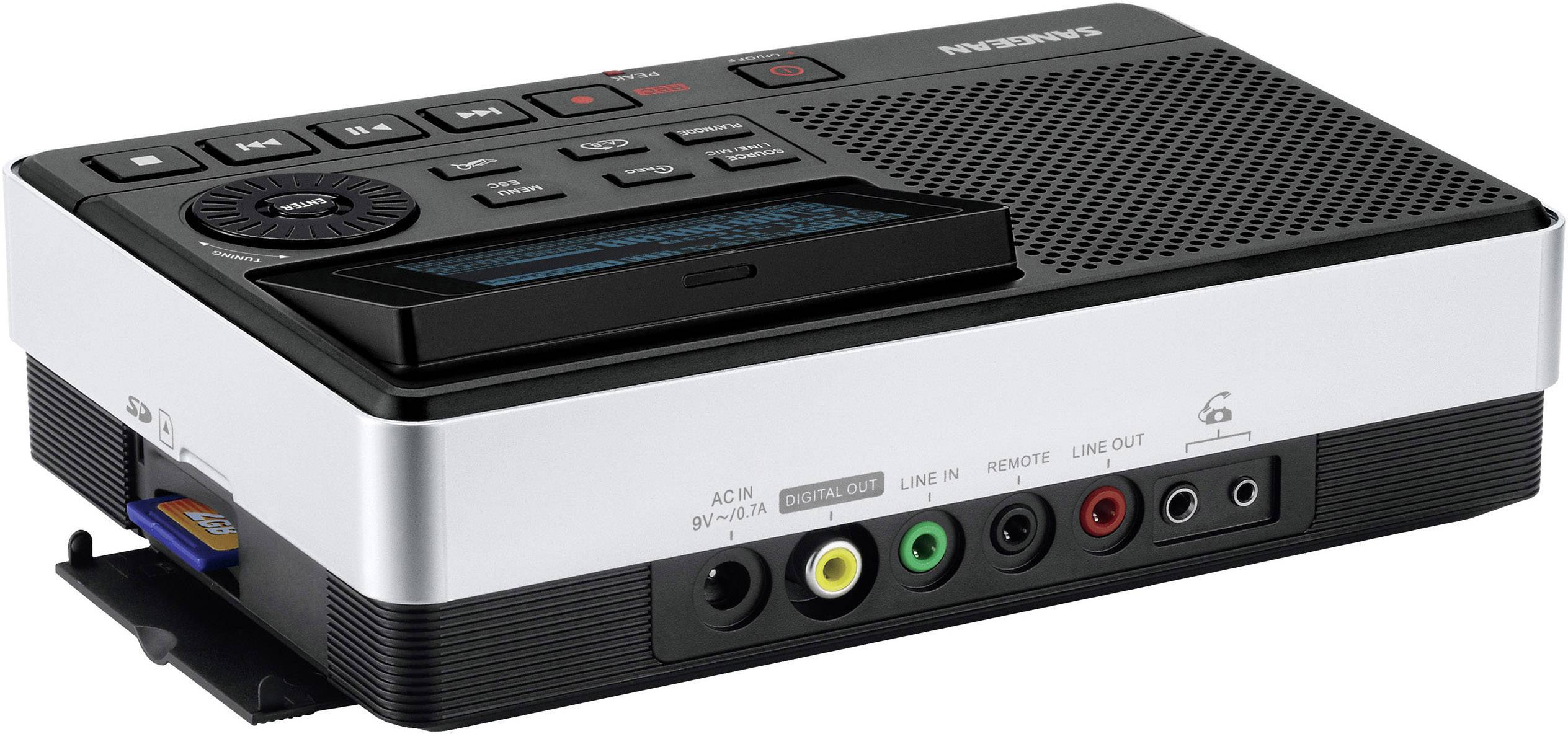 Sangean DAR-101 Audio-Recorder Schwarz