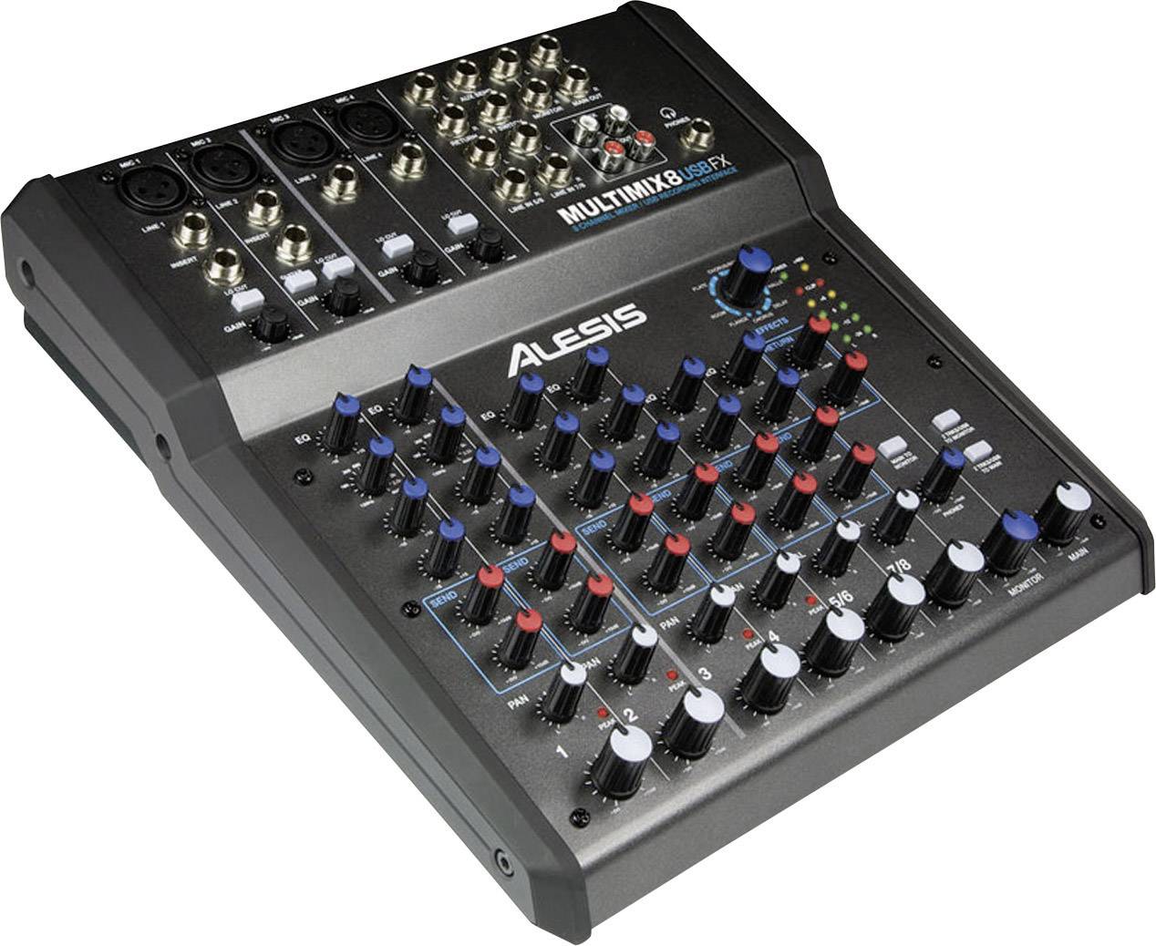 Alesis Multimix 8 USB FX Konsolen-Mischpult Anzahl Kanäle:8 USB-Anschluss