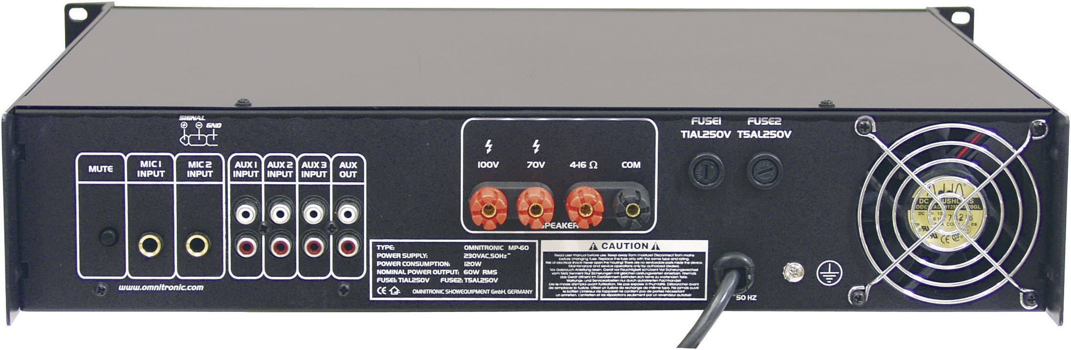 Omnitronic MP-60 ELA-Verstärker 60 W