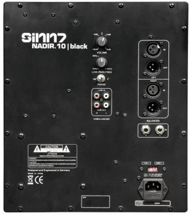 Sinn7 Nadir.10 Aktiver Studio-Subwoofer 25 cm 10 Zoll 150 W 1 St.