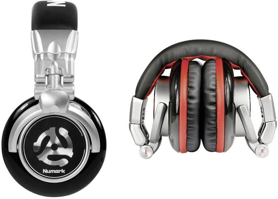 Numark Red Wave DJ On Ear Kopfhörer On Ear Faltbar Silber/Schwarz/Rot