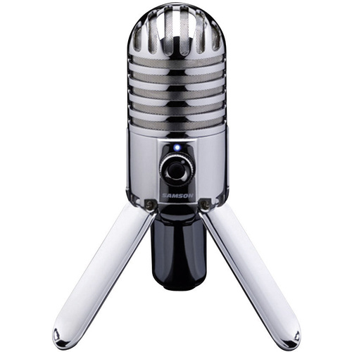 Samson Meteor Mic Silver USB-Studiomikrofon Kabelgebunden inkl. Kabel