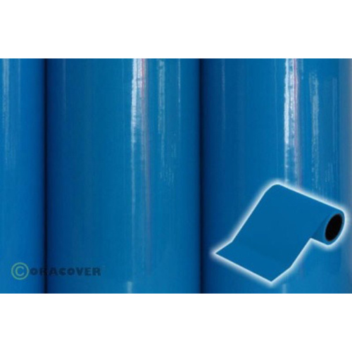 Oracover 27-051-005 Dekorstreifen Oratrim (L x B) 5m x 9.5cm Blau (fluoreszierend)