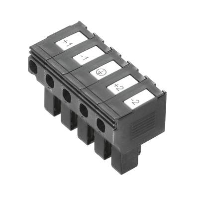 Weidmüller 1131730000 PTS 4 DC Sicherungs-Steckverbinder flexibel: 0.5-4mm² starr: 0.5-4mm² Polzahl: 5 10 St. Schwarz
