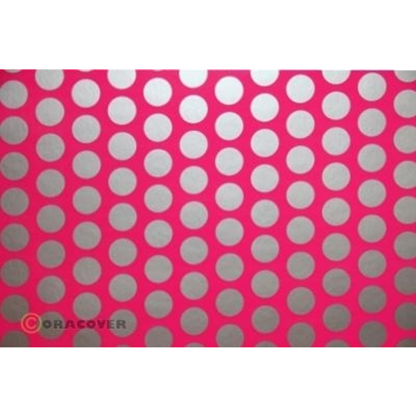 Oracover 93-014-091-010 Plotterfolie Easyplot Fun 1 (L x B) 10m x 30cm Neon-Pink-Silber (fluoreszierend)