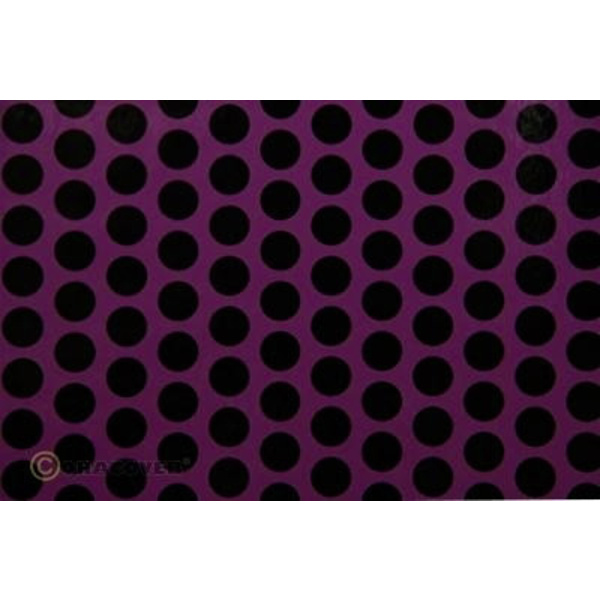 Oracover 41-054-071-010 Bügelfolie Fun 1 (L x B) 10m x 60cm Violett-Schwarz