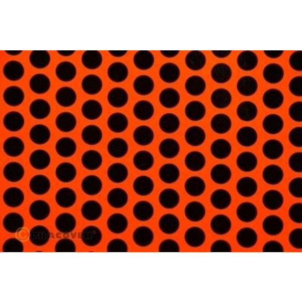 Oracover 45-064-071-010 Klebefolie Orastick Fun 1 (L x B) 10m x 60cm Rot-Orange-Schwarz (fluoreszierend)