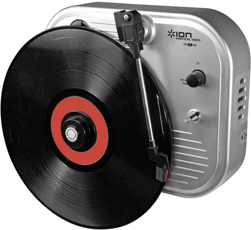 ION Audio Vertical Vinyl Silber