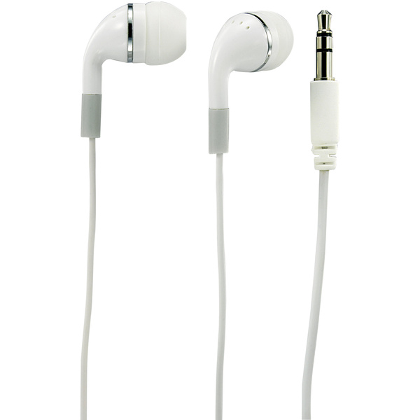 Basetech E-H 115 In Ear Kopfhörer In Ear Weiß