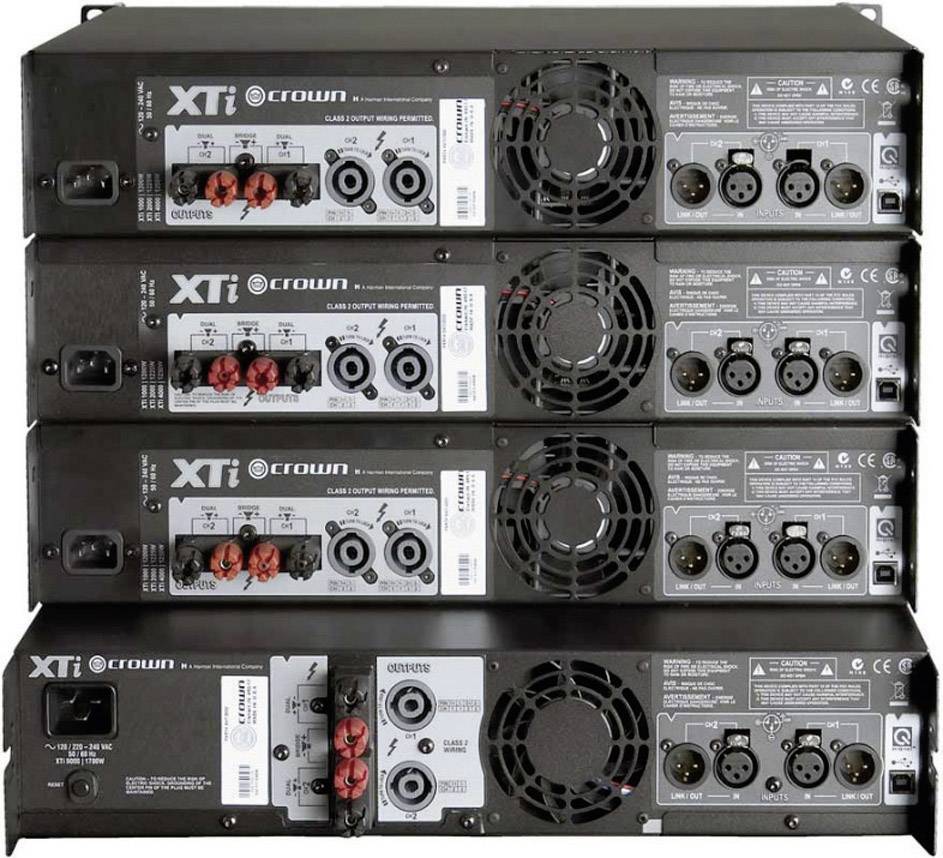Crown XTi 2002 PA Verstärker RMS Leistung je Kanal an 4 Ohm: 800W