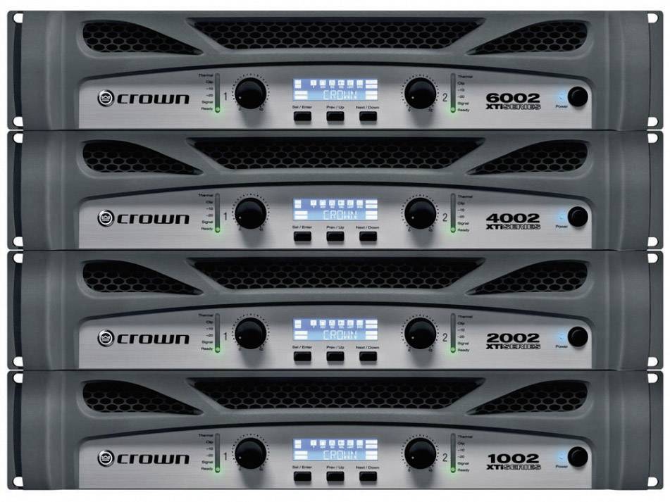 Crown XTi 4002 PA Verstärker RMS Leistung je Kanal an 4 Ohm: 1200W