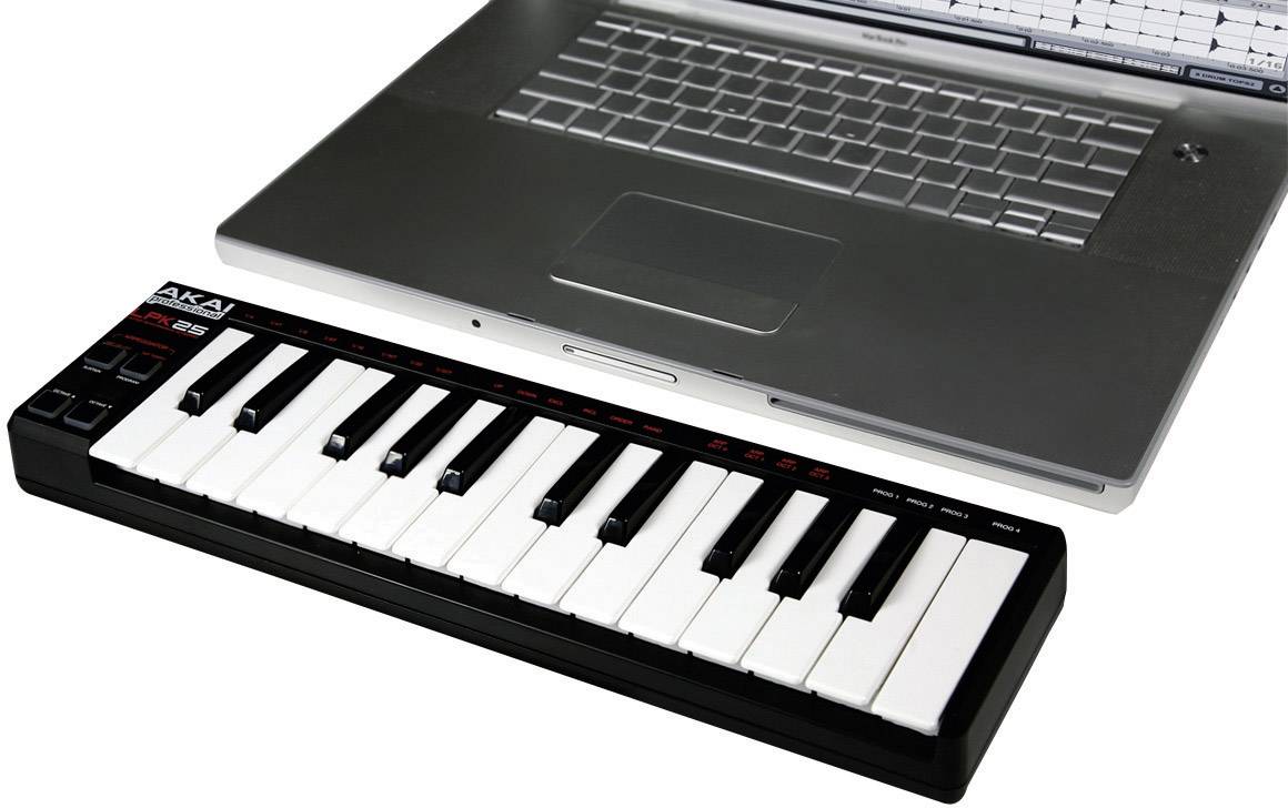 AKAI Professional LPK25 MIDI-Keyboard Schwarz