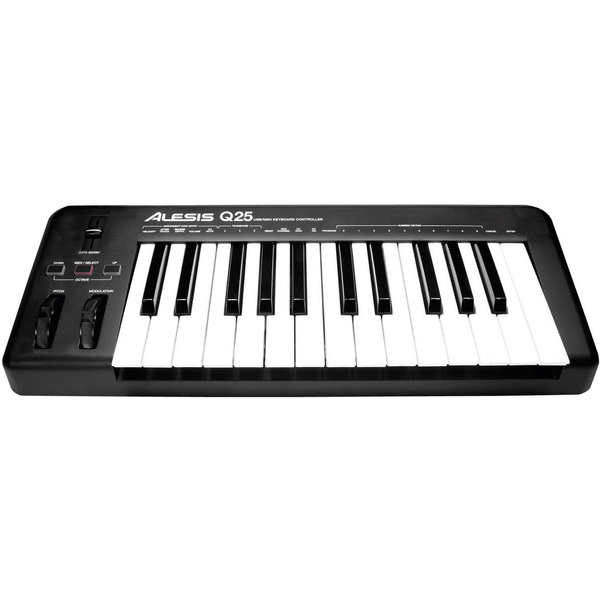 Alesis Q25 MIDI-Keyboard Schwarz