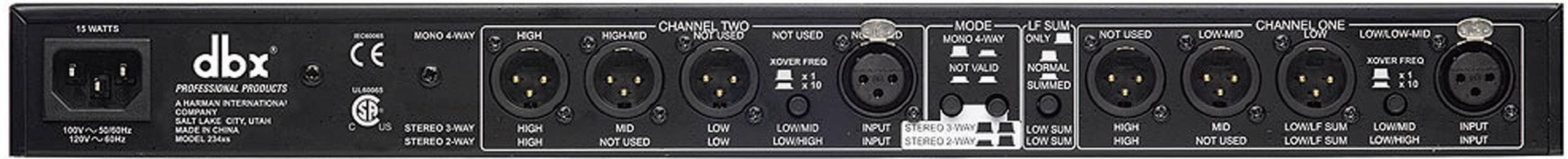 DBX 234XS 4-Kanal 19 Zoll Frequenzweiche