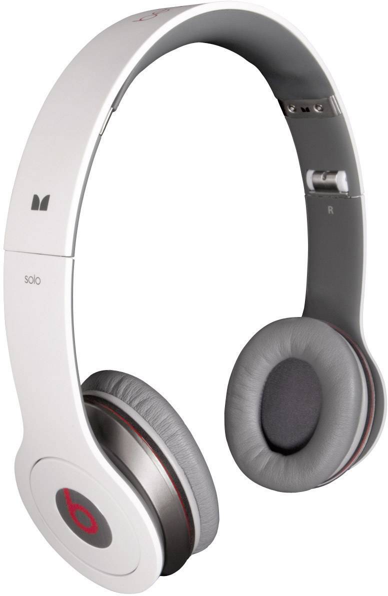 Beats Solo Weiss Over Ear Kopfhörer kabelgebunden Noise Cancelling Faltbar