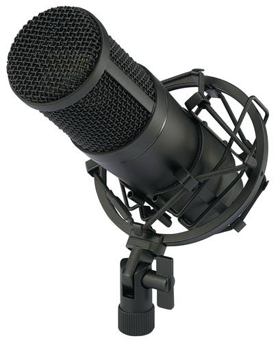Image of Renkforce CU-4 USB-Studiomikrofon Kabelgebunden inkl. Kabel, inkl. Koffer, inkl Spinne
