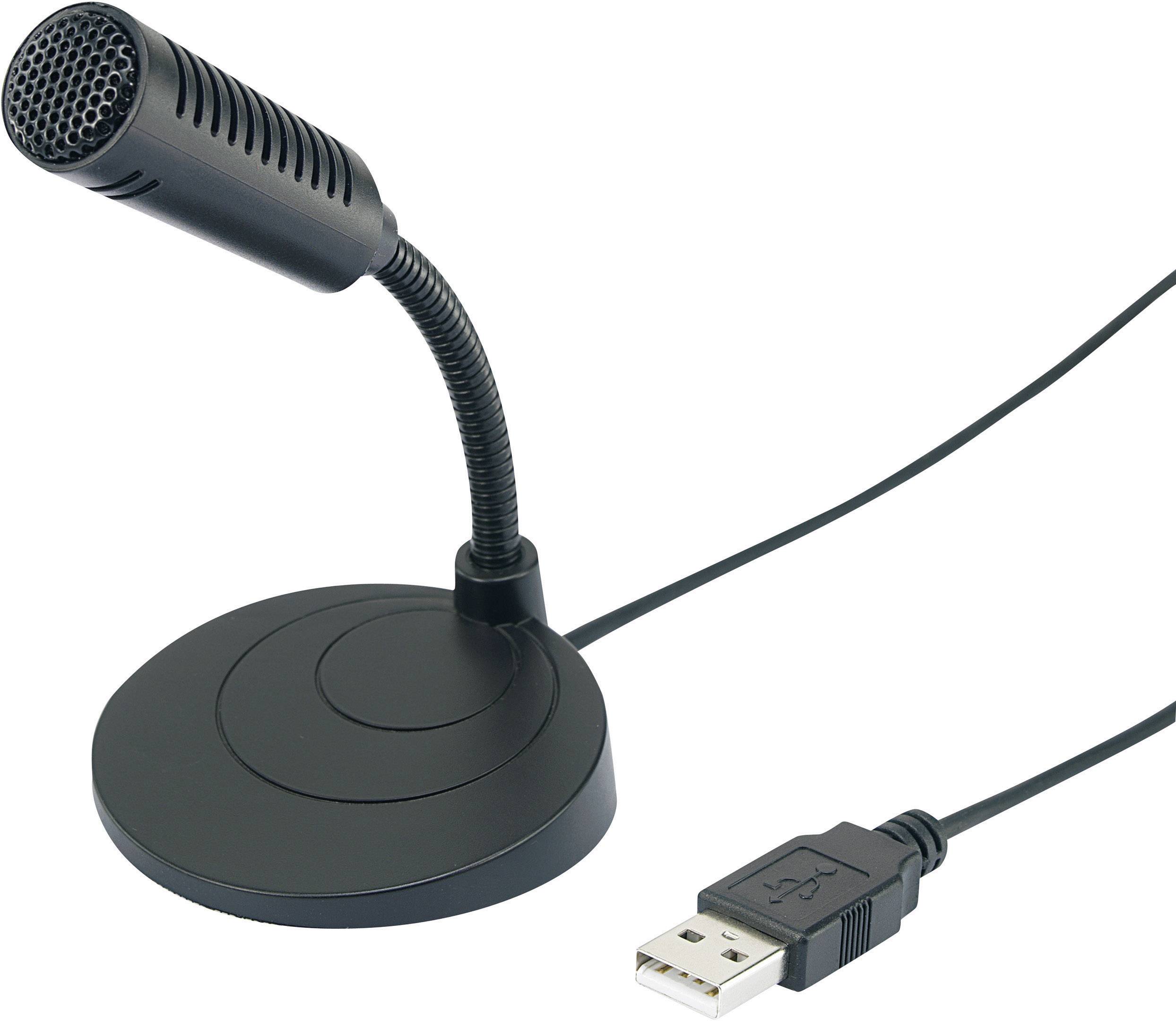 Renkforce UM-80 Schwanenhals USB-Mikrofon Übertragungsart (Details):Kabelgebunden inkl. Kabel USB K