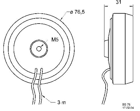 Visaton 4511 BS 76 - 8 Ohm 30W 1St.