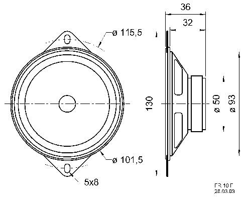Visaton FR 10 F - 4 Ohm 4 Zoll 10.16cm Breitbänder 20W 4Ω