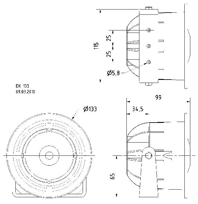 Visaton DK 133 - 8 Ohm Druckkammerlautsprecher 15W Weiß 1St.