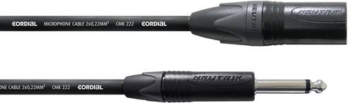 Cordial CPM 2,5 MP XLR Adapterkabel [1x XLR-Stecker - 1x Klinkenstecker 6.35 mm] 2.50m Schwarz