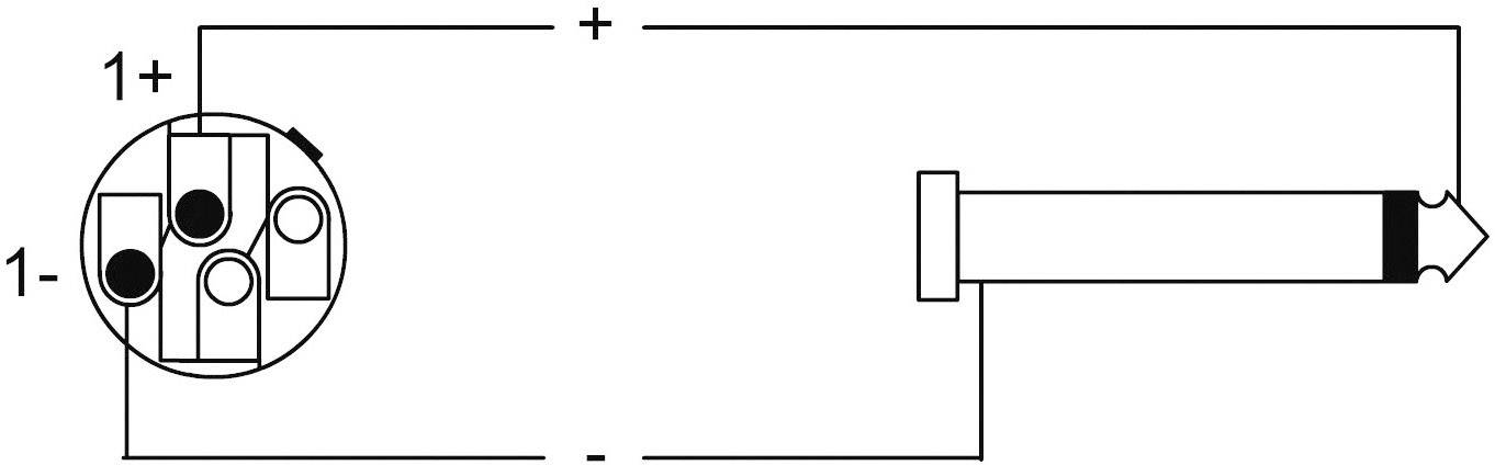 Cordial Lautsprecher Kabel [1x Typ SPK-Stecker - 1x Klinkenstecker 6.35 mm] 2 x 2.5mm² 1.50m Schwarz