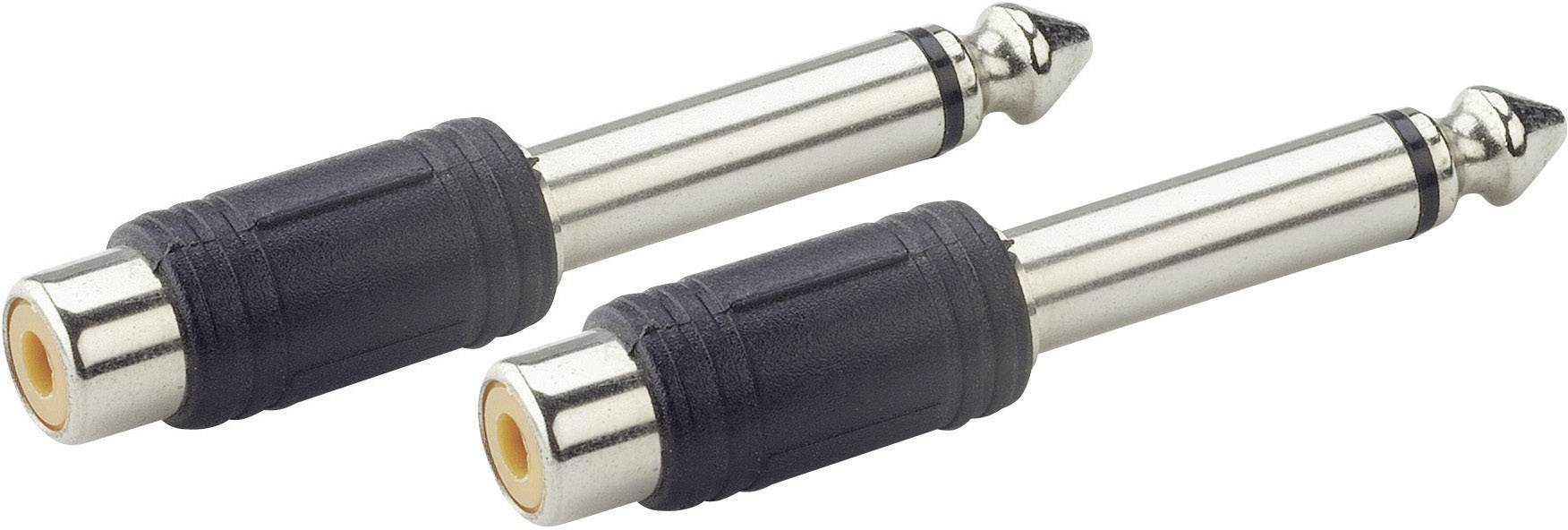 Paccs Audio Adapter [1x Klinkenstecker 6.35 mm - 1x Cinch-Buchse] Silber