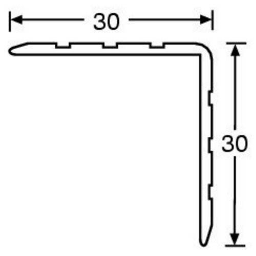 Adam Hall 6105 Kantenschutz (L x B x H) 1m x 30mm x 30mm Aluminium