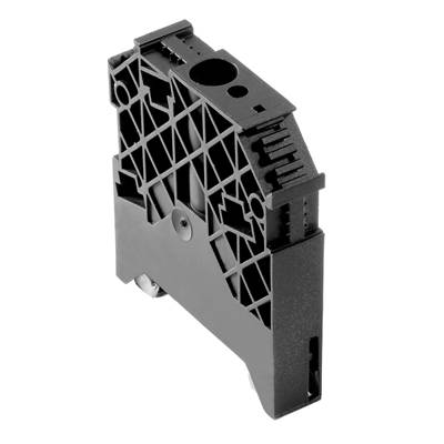 Ein schwarzes, rechteckiges, sechskantförmig strukturiertes, elektronisches Relaismodul, das Teil eines Schaltsystems darstellen könnte.